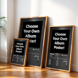 Custom Album Art Poster Set: Personalized Music Print (Digital Download)