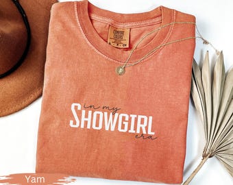Camiseta "Colores cómodos en mi época de showgirl", camiseta "Vida de showgirl", top de atuendo de cultura pop, camiseta de showgirl