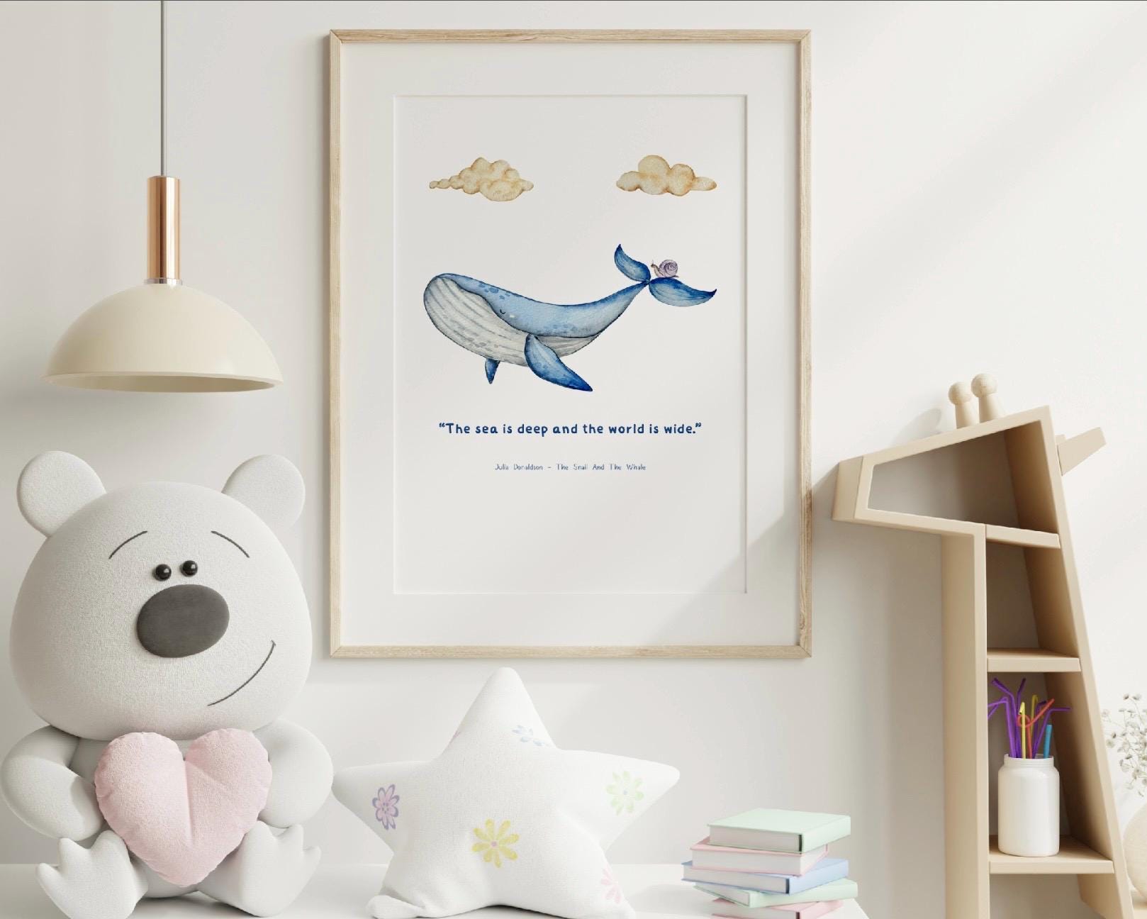 Julia Donaldson Quote Print – the Sea is Deep and the World is Wide ...