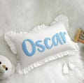 Custom Punch Needle Pillow | Personalized Embroidered Name or Monogram Cushion | Graduation Gift | Dorm or Kids Room Home Decor
