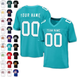 Custom Football Jersey - Personalize with Your Name and Number, High-Quality Fabric, Perfect for Team Uniforms & Fans