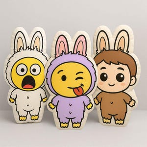 Custom Face Plush Pillow, Personalized Shaped Doll Pillow from Photo, Funny Cartoon Stuffed Pillow Gift for Kids, Adults, Couples & Friends