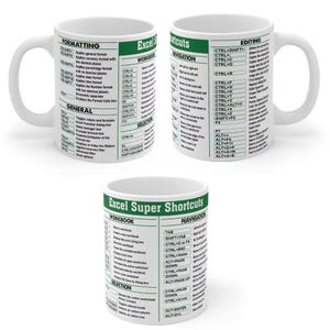 Funny Excel Spreadsheet Mug – Novelty Coffee Cup for Accountants, Office Workers & Data Lovers, Geeky Gift for Coworkers, Boss, Men Women