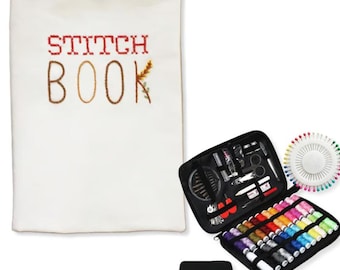 DIY Stitch Book for Beginners & Crafters | Embroidery Practice Book | Hand Sewing Guide | Stitch Sampler Kit | Needlework Learning Tool
