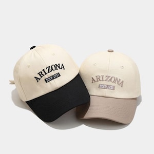 Arizona Embroidered Baseball Cap, Black and Beige Adjustable Hat, EST 1751, Vintage Unisex Sports Cap, Arizona Fan Gift, Casual Style Hat