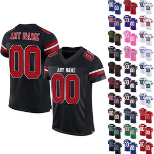 Custom Football Jersey - Personalize with Your Name and Number, High-Quality Fabric, Perfect for Team Uniforms & Fans