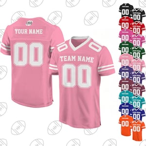 Personalized Team Name & Number Football Jersey Shirt For Adult Kid, Custom Football Jersey Shirt, Game Day Outfit For American Football Fan