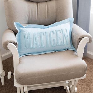 Custom Punch Needle Pillow, Personalized Name Cushion, Graduation or Dorm Room Decor, Preppy Gift for Kids, Daughter or Bedroom Home Decor