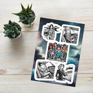 Empowering Women Pilot Sticker Sheet - 5 luftfahrt Kunst Sticker | "So sieht ein Pilot aus" | Glänzende Vinyl-Laptop-Aufkleber