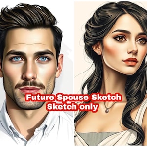 Future Husband or Wife Drawing: Tarot-Based Appearance Sketch for your Next Lover or Spouse