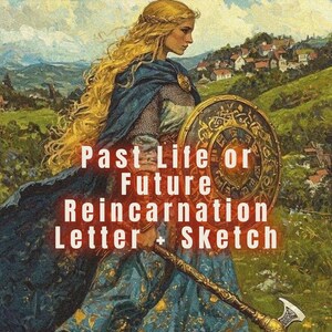 Past Life Reading | Drawing & Personalized Letter from Your Past Life or Future Reincarnation Self | Unique Spiritual Gift