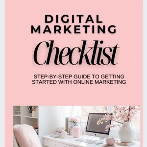 Digital Marketing Checklist / Step-by-step guide to getting started with online marketing