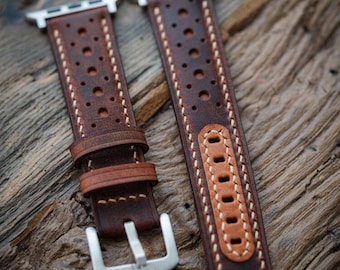 Premium Leather Apple Watch Band: All Series 38-49mm