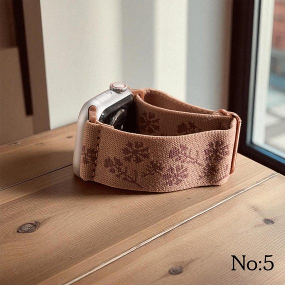 Floral Stretchy Loop Band for Apple Watch Amazon.com: TOYOUTHS Floral Bracelet Compatible with Apple  main image 4