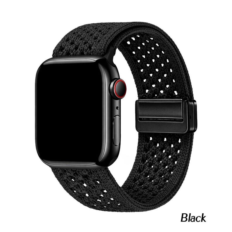 Woven Nylon Apple Watch Band: Sweat-Resistant, Adjustable Strap image 9