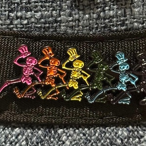 Grateful Dead Dancing Skeleton Multi Color pin