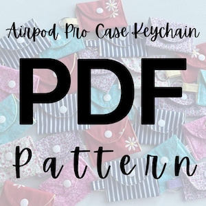 DIY Fabric Airpod Pro Case Keychain Pattern