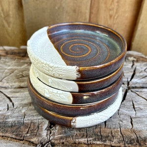 Unique Porcelain Catch All Dish | Jewelry Dish | Key Holder | Entry Way Dish | GoTo Jewelry Tray | Medium Tray | Simple Tray | Two Tone Tray