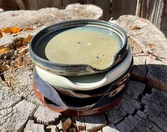 Large pottery spoon rest | Simple Spoon-rest | Handmade Ceramic Spoon Rest for Kitchen | 4.5 Inch Spoon Rest | Simple Cooking Tool | Kitchen
