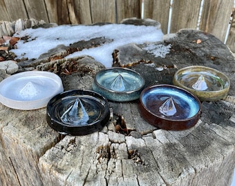 Handmade Mini Jewelry Dish for Rings, Earrings & Necklaces - Unique Pottery Ceramic Porcelain Storage