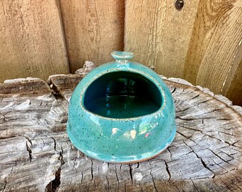 Robin's Egg Blue Spice Jar | Medium Spice Jar | Salt Sugar Jar | Spice Kitchen Jars | Salt Cellar | Sugar Cellar