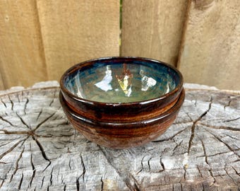 Gold Cactus Marbled Clay Catch All Bowl: Discounted Pottery Seconds
