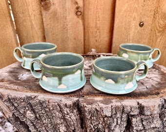 Porcelain Cloud Espresso Mug | Handmade Small Coffee Mug | 8 ounce Mug | Housewarming gift | handmade espresso mug | cappuccino mug | Clouds