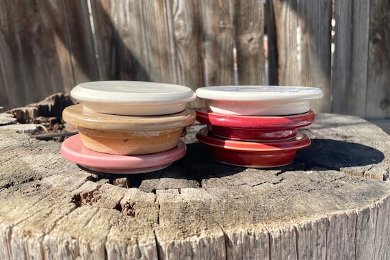 Handmade Ceramic Mug Lid: Food-Safe Glazed Tea or Coffee Cover