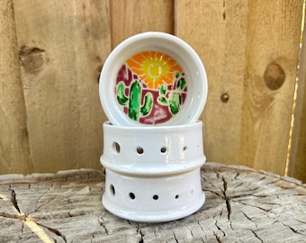 SALE!  Desert Herb Stripper Puller Bowl | Cactus Handmade Herb Stripper | Saguaro Herb Puller Bowl
