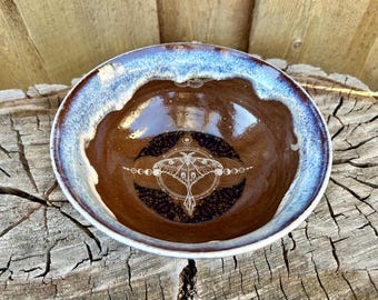 Ceramics Pottery Medium Luna Moth Bowl - Serving Bowl Discounted Seconds!