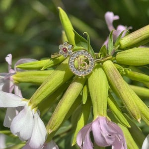 10k & 14k Solid Gold Quinceanera 15 Geburtstag Ring mit Rose Herz CZ Elegantes Geschenk für Frauen und Mädchen / Zeitloser Schmuck für Sie