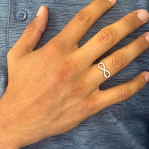14K & 10K Yellow Gold Infinity Ring with CZ for Ladies Woman Girl