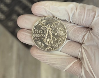 1947 Mexikanische 50 Pesos Silber Münze