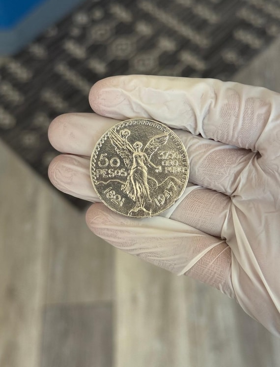 1947年メキシコ50ペソ銀貨 - Etsy 日本