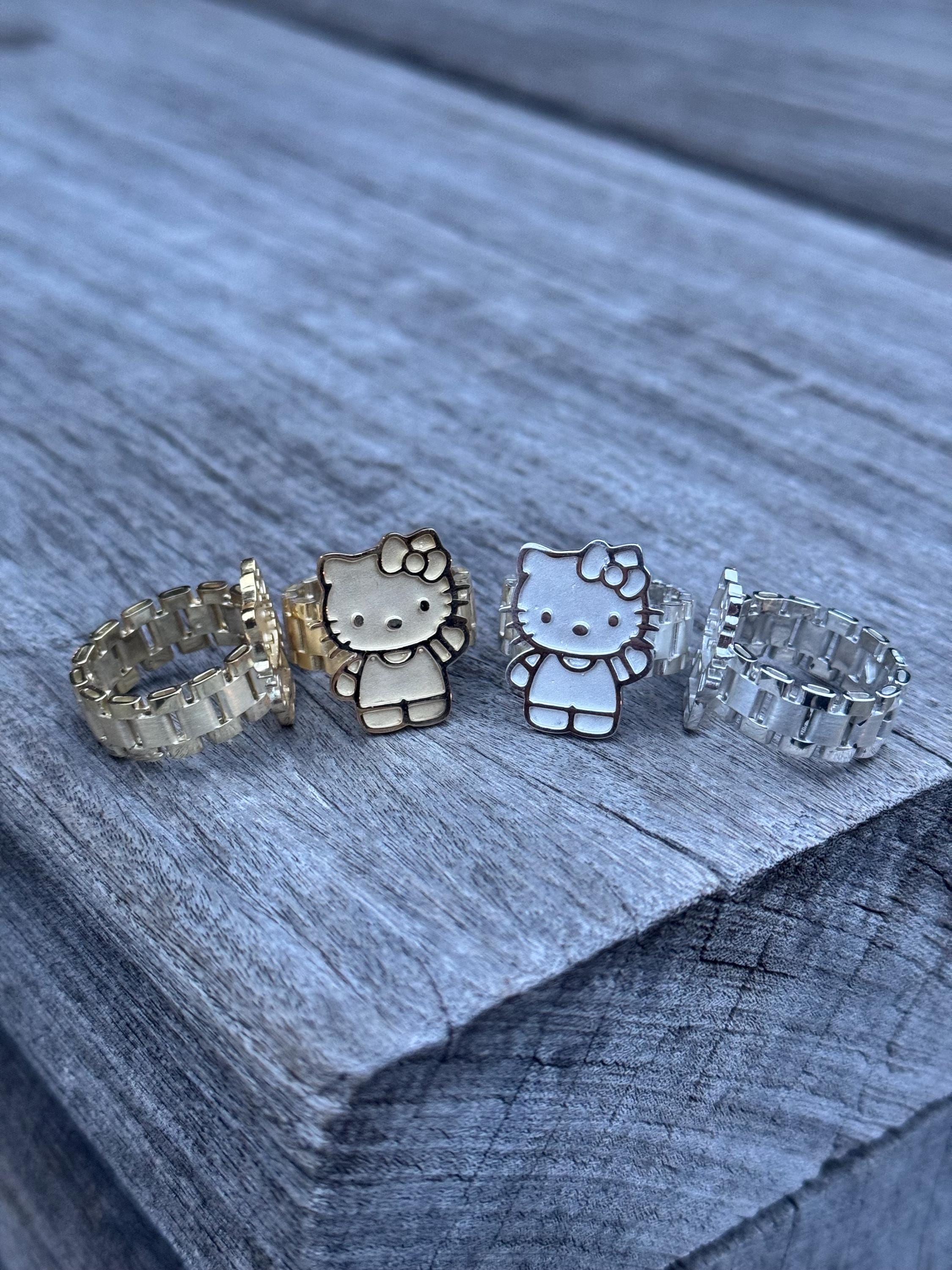 Hello Kitty Full Body Ring - 925 Silver - Etsy