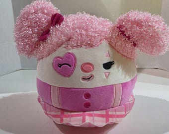 Official Squishmallows Tay Tay Pink Clown Plush – 8 Inch Valentine Squad (Tush Tag Only)