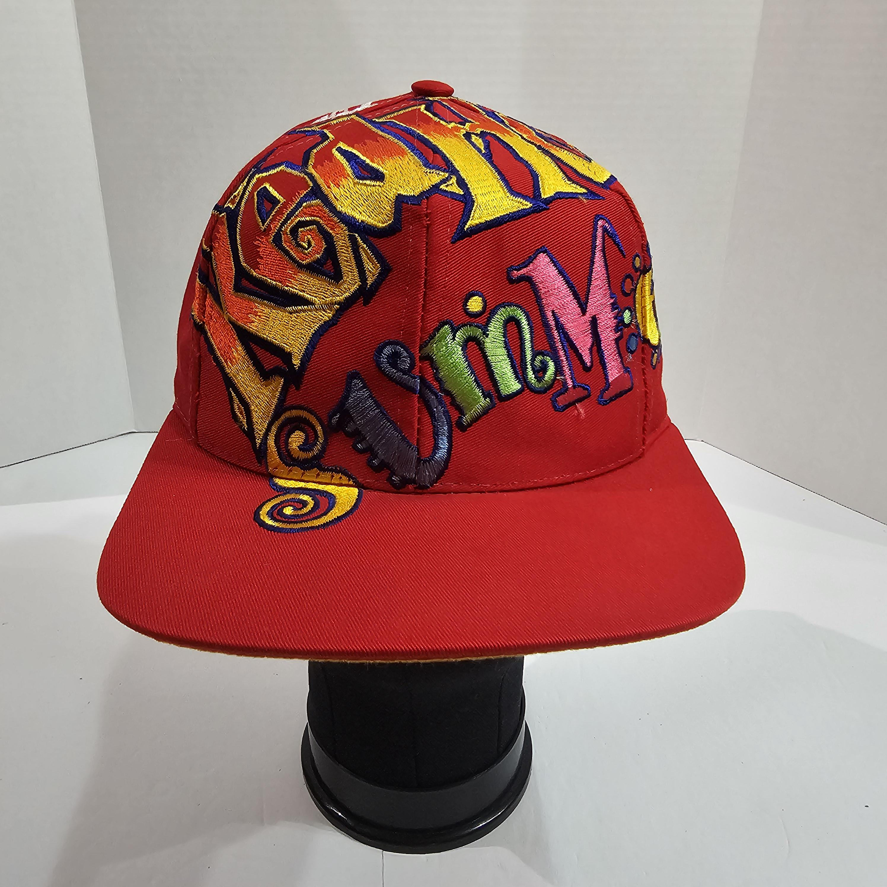 Vtg Coca Cola Hat Snapback Red Hot Summer All Over Print Graffiti