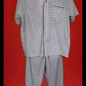 Vintage McGregor Classic Mens Pajama Set Shirt Pants XL NWOT
