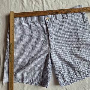 Southern Tide Shorts Mens 40 Blue White Seersucker Chino Lightweight Breathable bild 3
