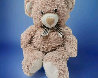 Homerbest Shaggy Cream Plush Bear 16" Stuffed Animal Toy EUC