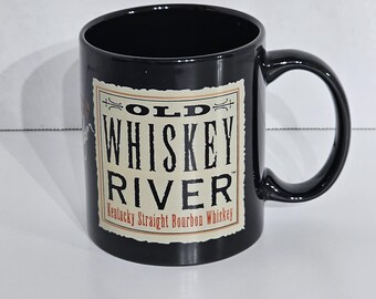 Taza Willie Nelson Old Whiskey River, firmada por M Ware, 10 oz