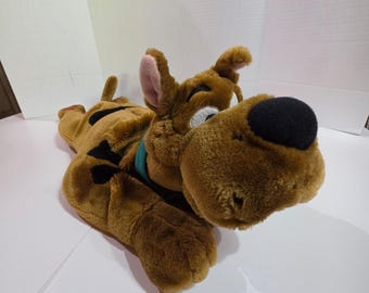 Vintage 2000s Scooby-Doo Jumbo Laying Plush with Sound Tested