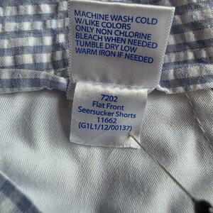 Southern Tide Shorts Mens 40 Blue White Seersucker Chino Lightweight Breathable bild 8