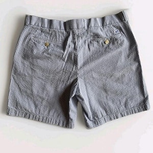 Southern Tide Shorts Mens 40 Blue White Seersucker Chino Lightweight Breathable bild 2