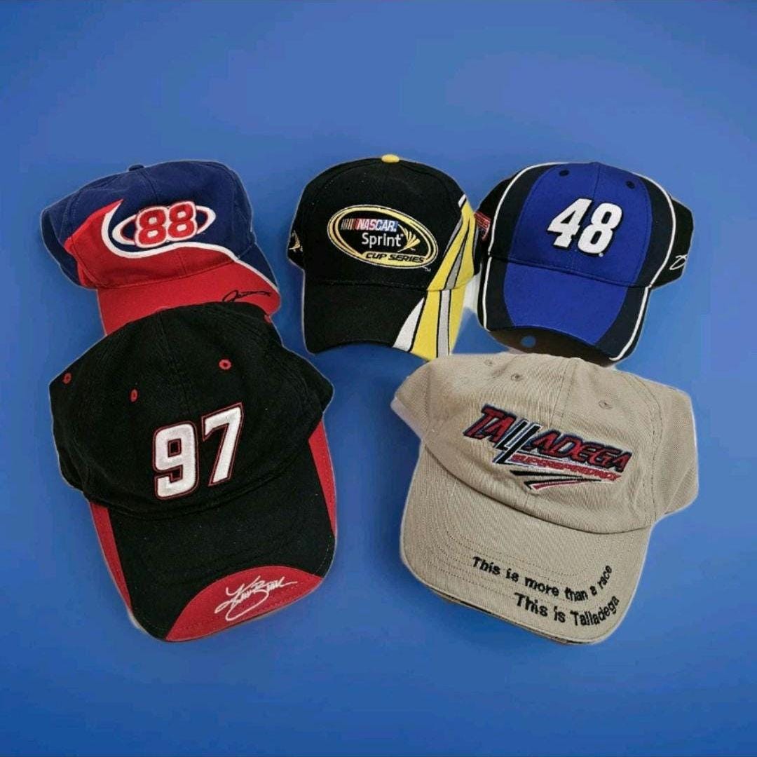 Vintage Nascar Racing Caps Lot of 5 READ for Drivers & Details - Etsy