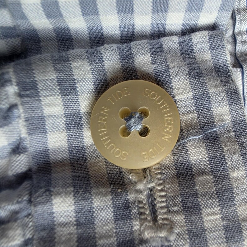 Southern Tide Shorts Mens 40 Blue White Seersucker Chino Lightweight Breathable bild 6