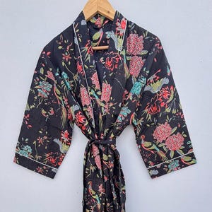 Indian Beach Kimono Robe ,Kimono Robe,Cotton Robe,Shower Robe, Maternity Robe Bath robe Dressing Gown Beachwear long/short