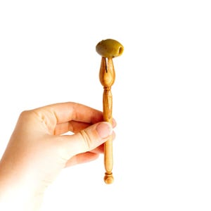 Olive Wood Pickle Fork