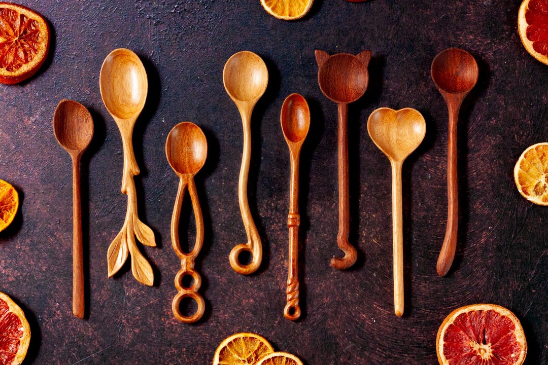 hand-carved-wood-spoons-whimsical-little-serving-spoons-cool-spoon