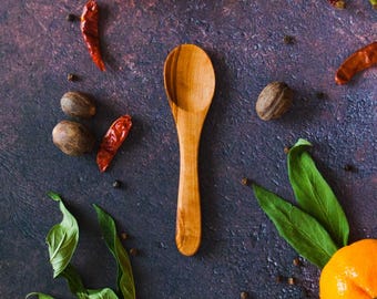 Olive Wood Appetizer Spoon